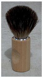 Beech Handled, Badger Bristled Shaving Brush