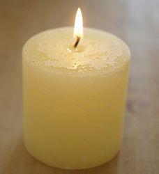 Bergamot & Nettle  Scented  Pillar Candle 3 x 3