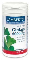 Extra High Strength Ginkgo 6000mg Tablets (180) 