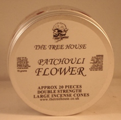 Incense Cones, Patchouli Flower (20 approx) 2 inch
