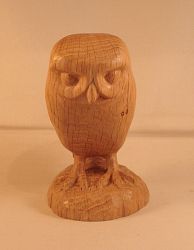 Little Owl  carved in Oak
