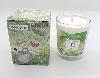 Soy Wax Candle in a Glass Jar (Wildflower) 20cl