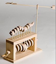 The Caterpillar, Self Assembly Automaton Kit from Timberkits