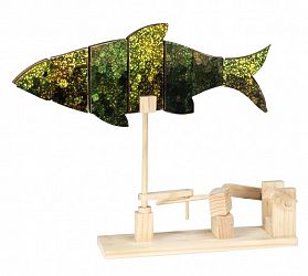 The Fish. Self Assembly Automaton Kit from Timberkits