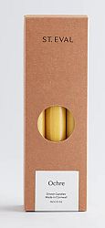 Unscented Ochre Coloured Dinner Candle 7/8ths x 8 inches x 6