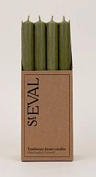 Unscented Olive Coloured Dinner Candle 7/8ths x 10 inches x 12