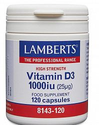 Vitamin D3 1000iu (100ug) Capsules (120) 
